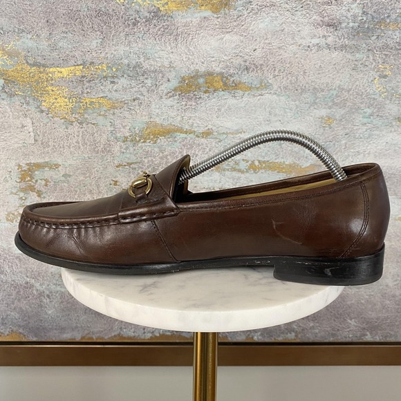 Cole Haan Shoes Mens Size 10.5 M Brown Leather Horsebit Slip On Dress Square Toe - Picture 6 of 11